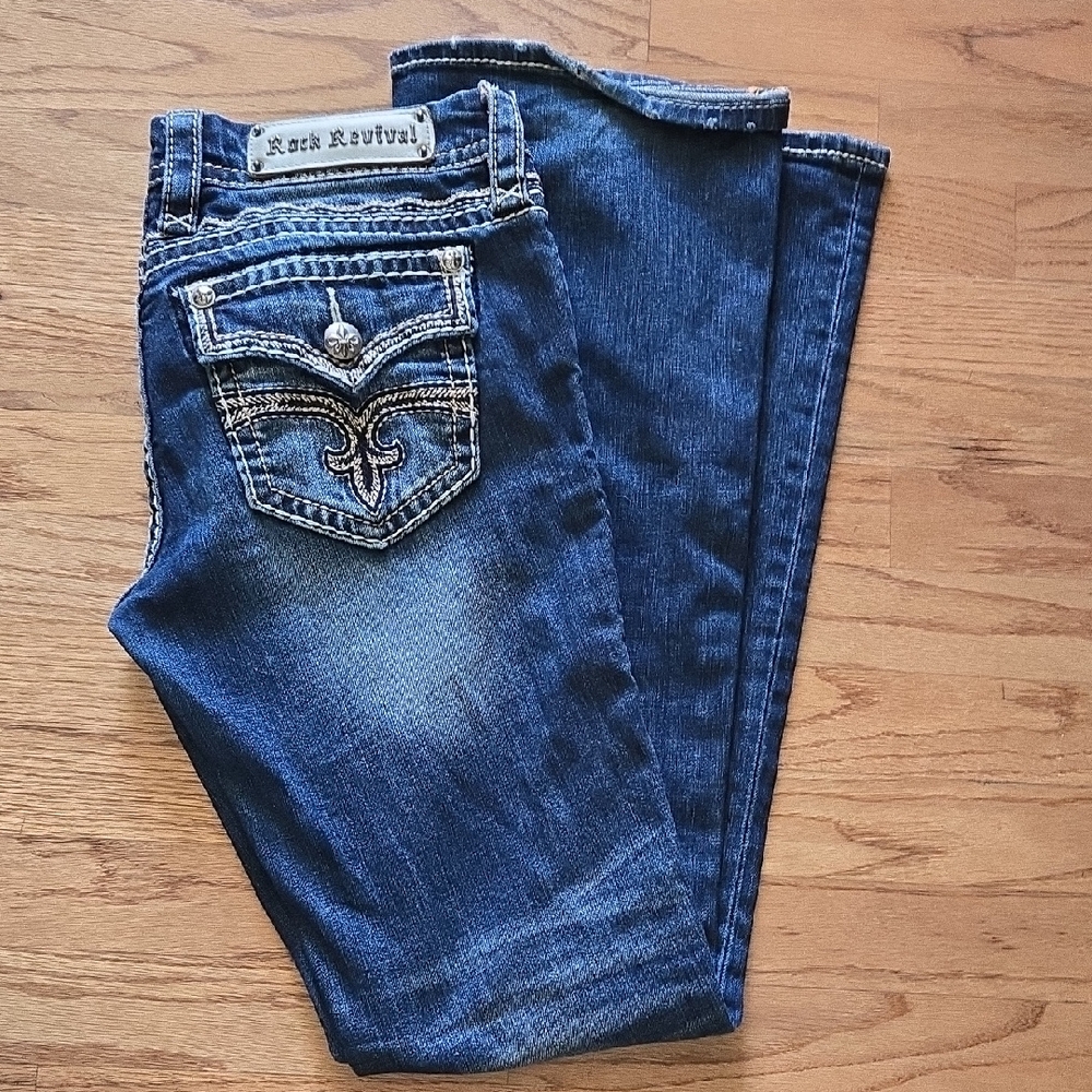 Rock Revival Women's Dark Blue Boot Cut Jeans